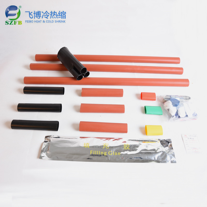 طقم نهايات كابلات الطاقة القابلة للانكماش الحراري للاستخدام الخارجي 8.7-15 كيلو فولت